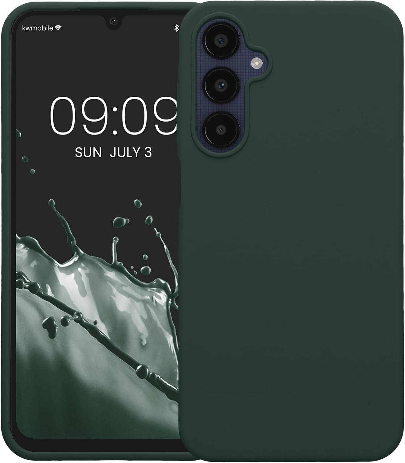 KW Samsung Galaxy A25 5G Θήκη Σιλικόνης Rubberized TPU - Moss Green
