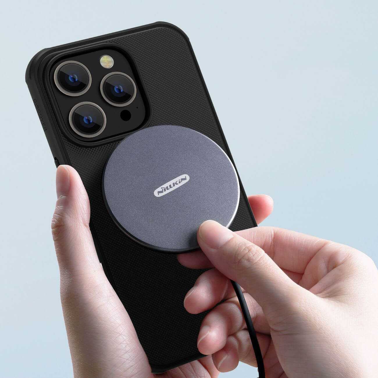 Nillkin iPhone 14 Pro Max Super Frosted Shield Pro Rugged Magnetic Σκληρή Θήκη με MagSafe - Black