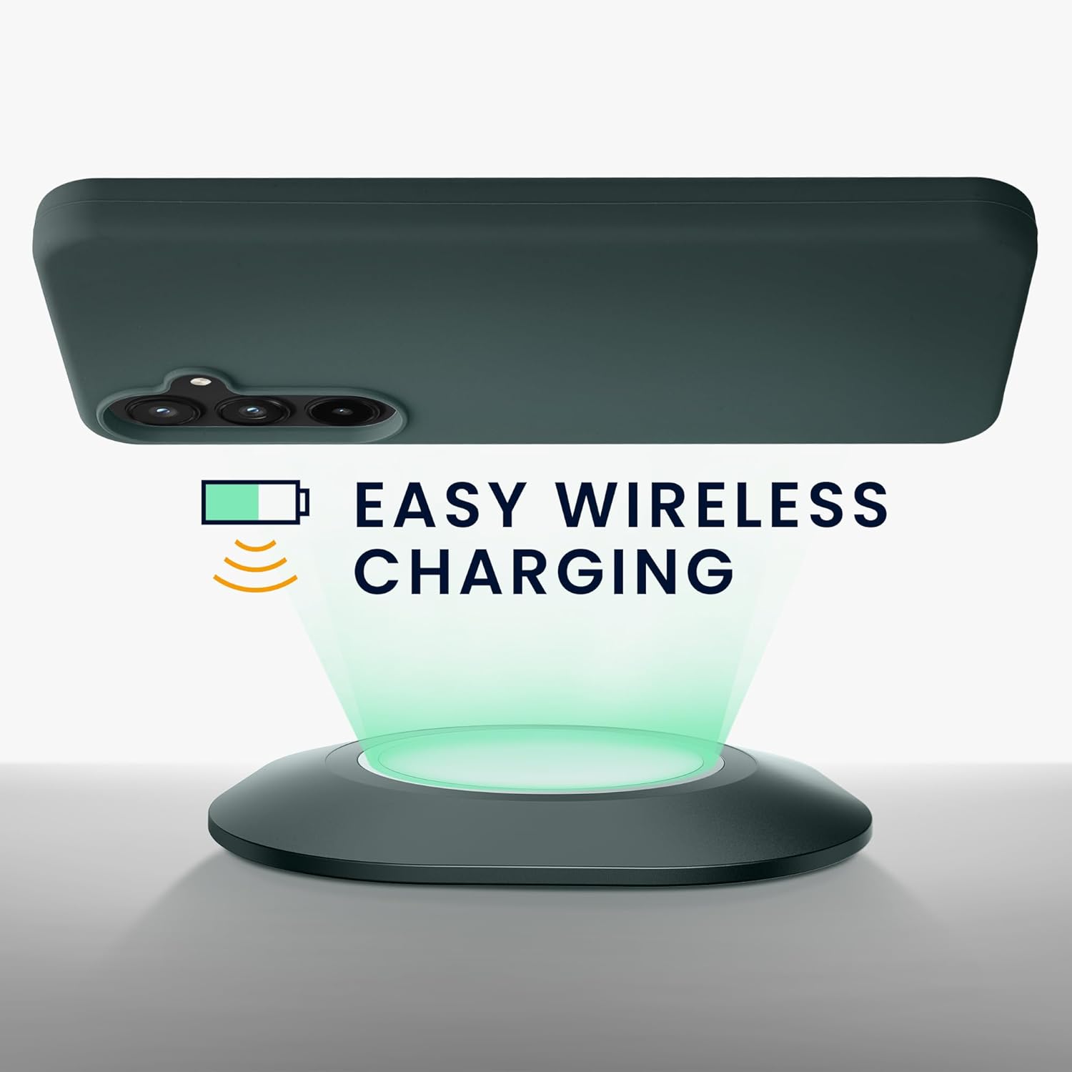 KW Samsung Galaxy A55 5G Θήκη Σιλικόνης Rubberized TPU - Moss Green