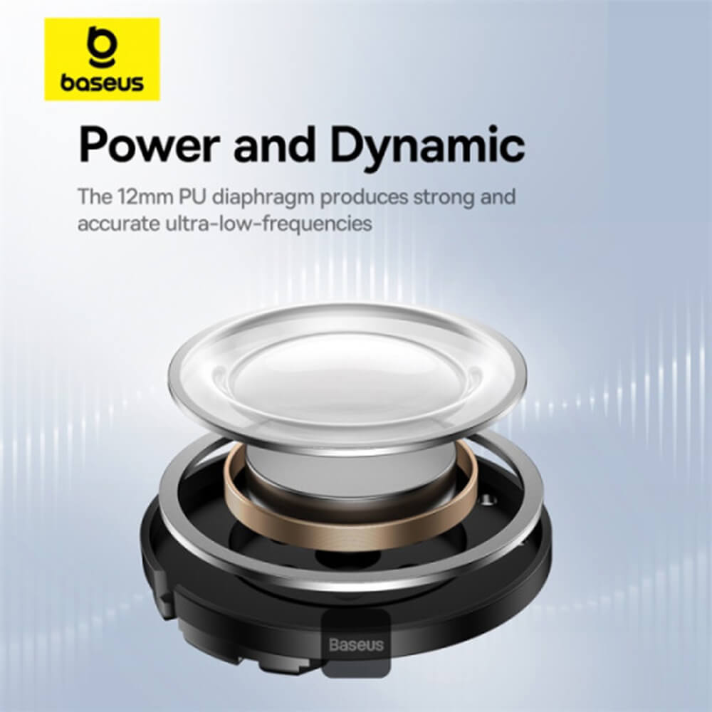 Baseus Bowie E20 - Bluetooth 5.3 - Ασύρματα ακουστικά για Κλήσεις / Μουσική - White