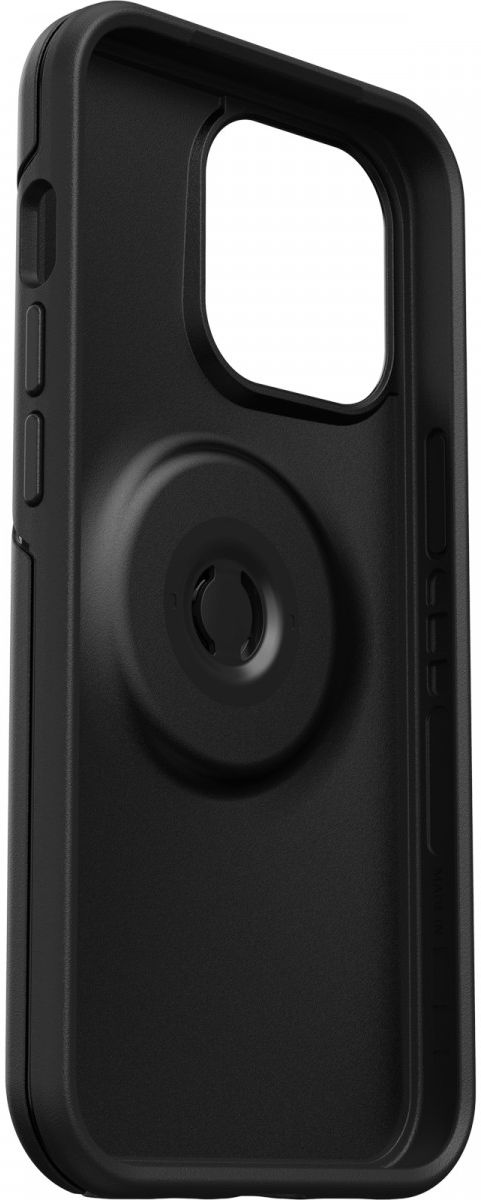 OtterBox iPhone 13 Pro Otter + Pop Symmetry Series Σκληρή Θήκη με Πλαίσιο Σιλικόνης και Ενσωματωμένο Pop Holder - Black