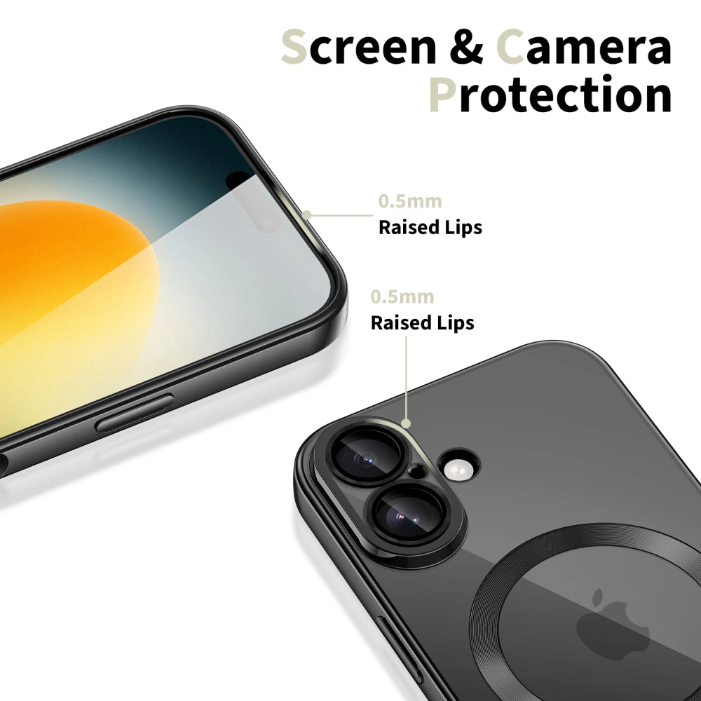 Tech-Protect iPhone 17 MagFlex - Θήκη Σιλικόνης TPU με MagSafe - Διάφανη / Shiny Black
