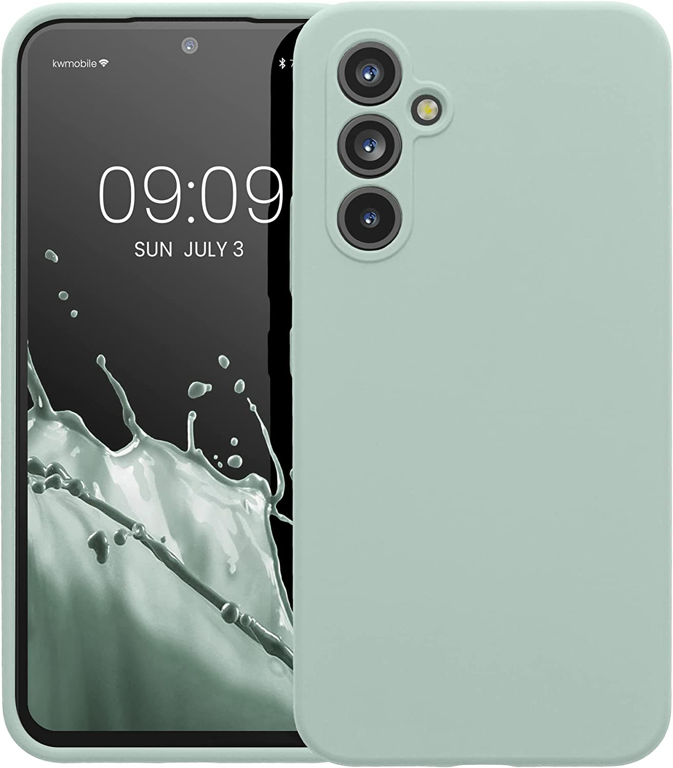 KW Samsung Galaxy A54 5G Θήκη Σιλικόνης Rubberized TPU - Cool Mint - 60795.200