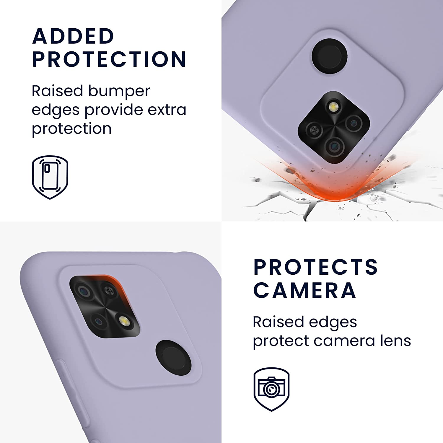 KW Xiaomi Xiaomi Redmi 10C Θήκη Σιλικόνης TPU - Lavender - 59231.108