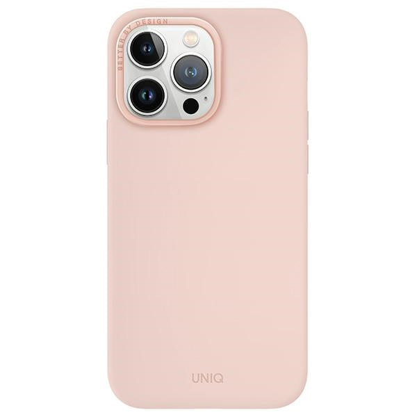 Uniq iPhone 15 Pro Max Lino Hue Magclick Θήκη Σιλικόνης με MagSafe - Blush Pink