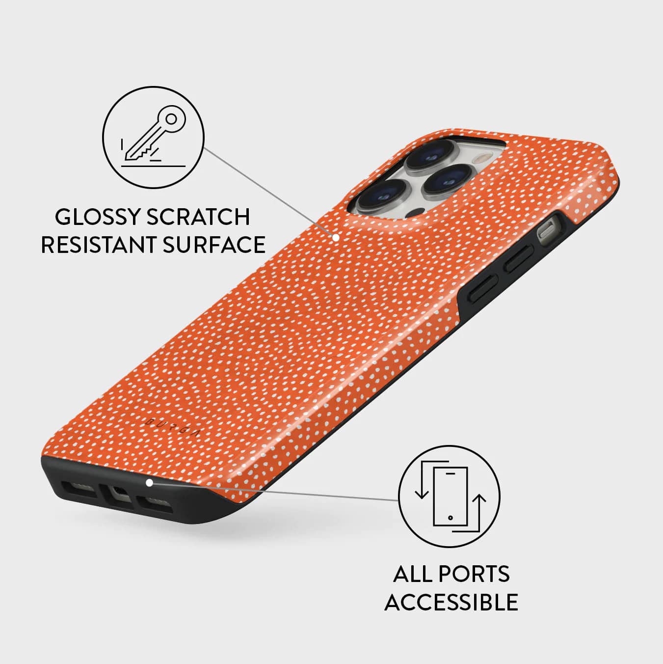 Burga iPhone 14 Pro Max Fashion Tough Σκληρή Θήκη - Vintage Edition