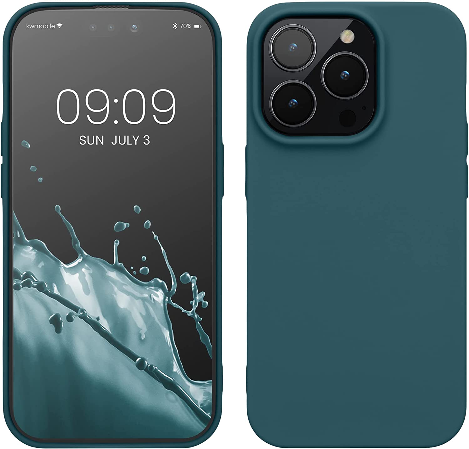 KW iPhone 14 Pro Λεπτή Θήκη Σιλικόνης TPU - Teal Matte - 59077.57