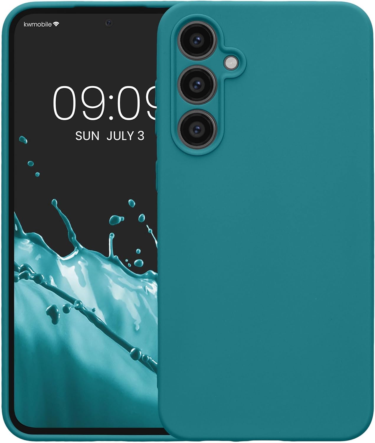 KW Samsung Galaxy S23 FE Θήκη Σιλικόνης TPU - Matte Petrol - KWM000021LO002C