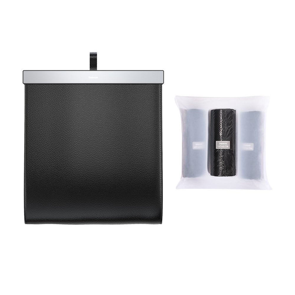 Baseus Large Garbage Bag - Τσάντα Απορριμάτων για τα Πίσω Καθίσματα του Αυτοκινήτου - Black - CRLJD-A01