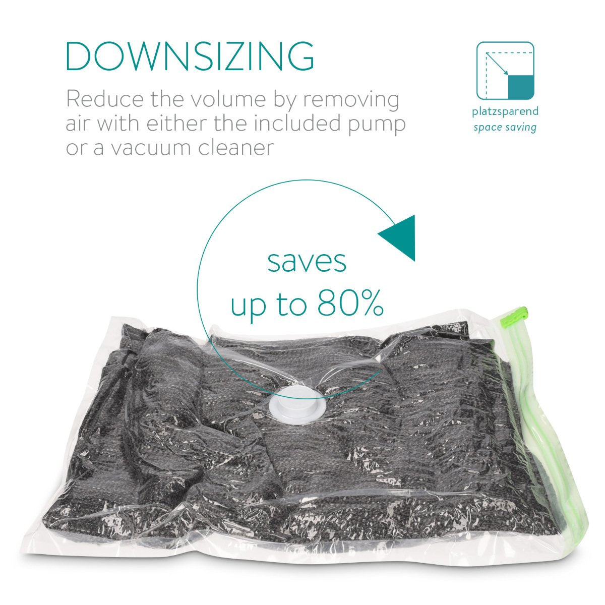 Navaris 6x Vacuum Storage Bags Σετ με 6 Επαναχρησιμοποιούμενες Σακούλες Αποθήκευσης με Αντλία - 45277.01