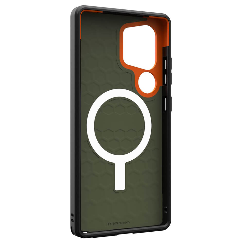 UAG Samsung Galaxy S25 Ultra Civilian Pro MagSafe Σκληρή Θήκη με MagSafe - Olive Drab / Orange
