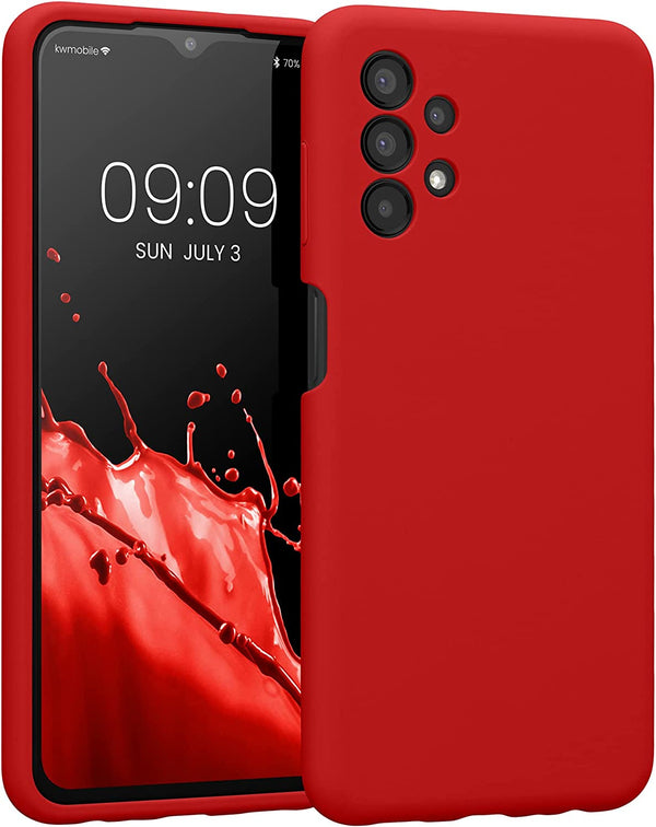 KW Samsung Galaxy A13 4G Θήκη Σιλικόνης Rubberized TPU - Classic Red - 57832.208