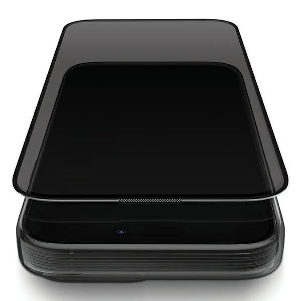 Uniq iPhone 15 / 14 Pro 9H Optix Privacy Αντιχαρακτικό Γυαλί Οθόνης με Κιτ Εγκατάστασης - Black