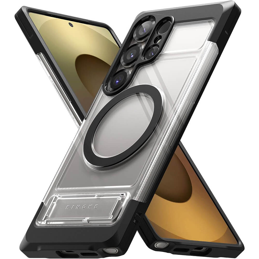 Ringke Samsung Galaxy S25 Ultra UX Magnetic MagSafe Σκληρή Θήκη με Πλαίσιο Σιλικόνης - Διάφανη
