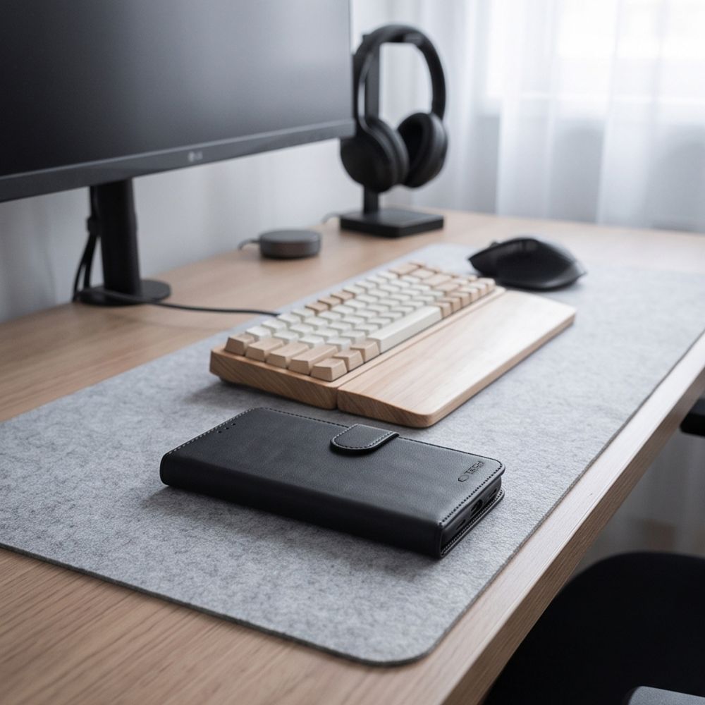 Tech-Protect Xiaomi Redmi Note 17 Pro 5G - Θήκη Πορτοφόλι Stand από Δερματίνη - Wallet - Matte Black