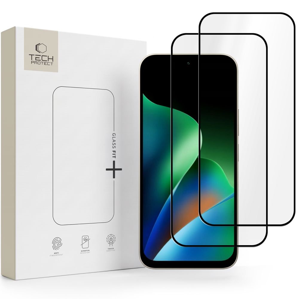 Tech-Protect Xiaomi Redmi 17 4G / 5G - Αντιχαρακτικό Γυαλί Οθόνης - Glass Fit Plus - 2 Τεμάχια - Black