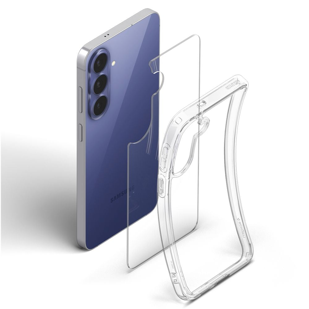 Spigen Samsung Galaxy S26 FE - Σκληρή Θήκη με Πλαίσιο Σιλικόνης - Ultra Hybrid - Crystal Clear