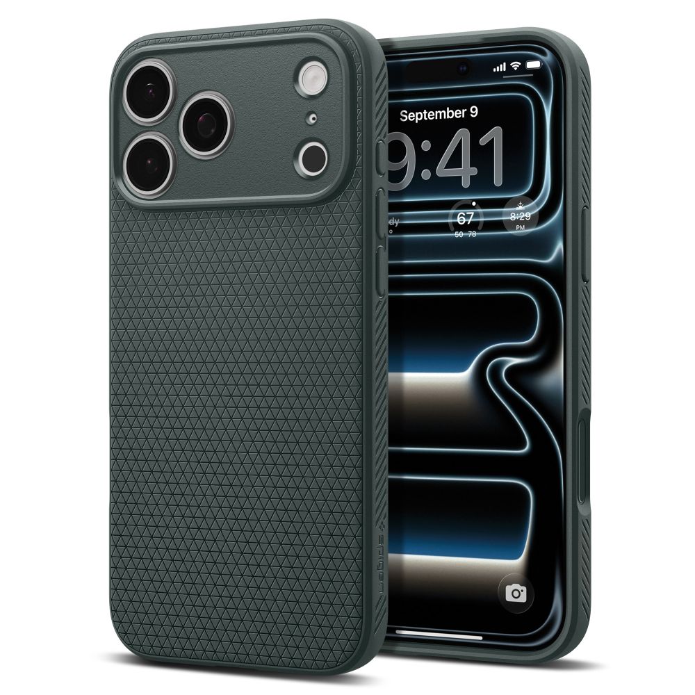 Spigen iPhone 18 Pro Max / iPhone 17 Pro Max - Θήκη Σιλικόνης - Liquid Air - Abyss Green