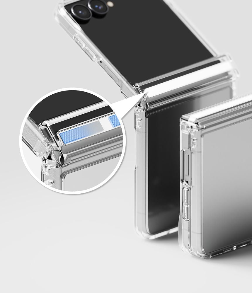 Ringke Samsung Galaxy Z Flip8 - Σκληρή Θήκη με Πλαίσιο Σιλικόνης - Fusion Flap - Clear