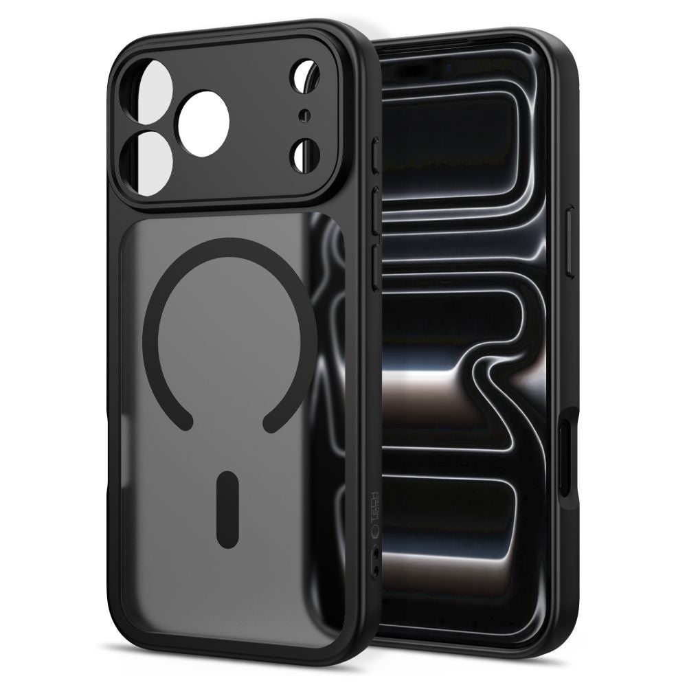 Tech-Protect iPhone 17 Pro Max / 18 Pro Max - Σκληρή Θήκη με Πλαίσιο Σιλικόνης και MagSafe - BasicMag - Matte Black