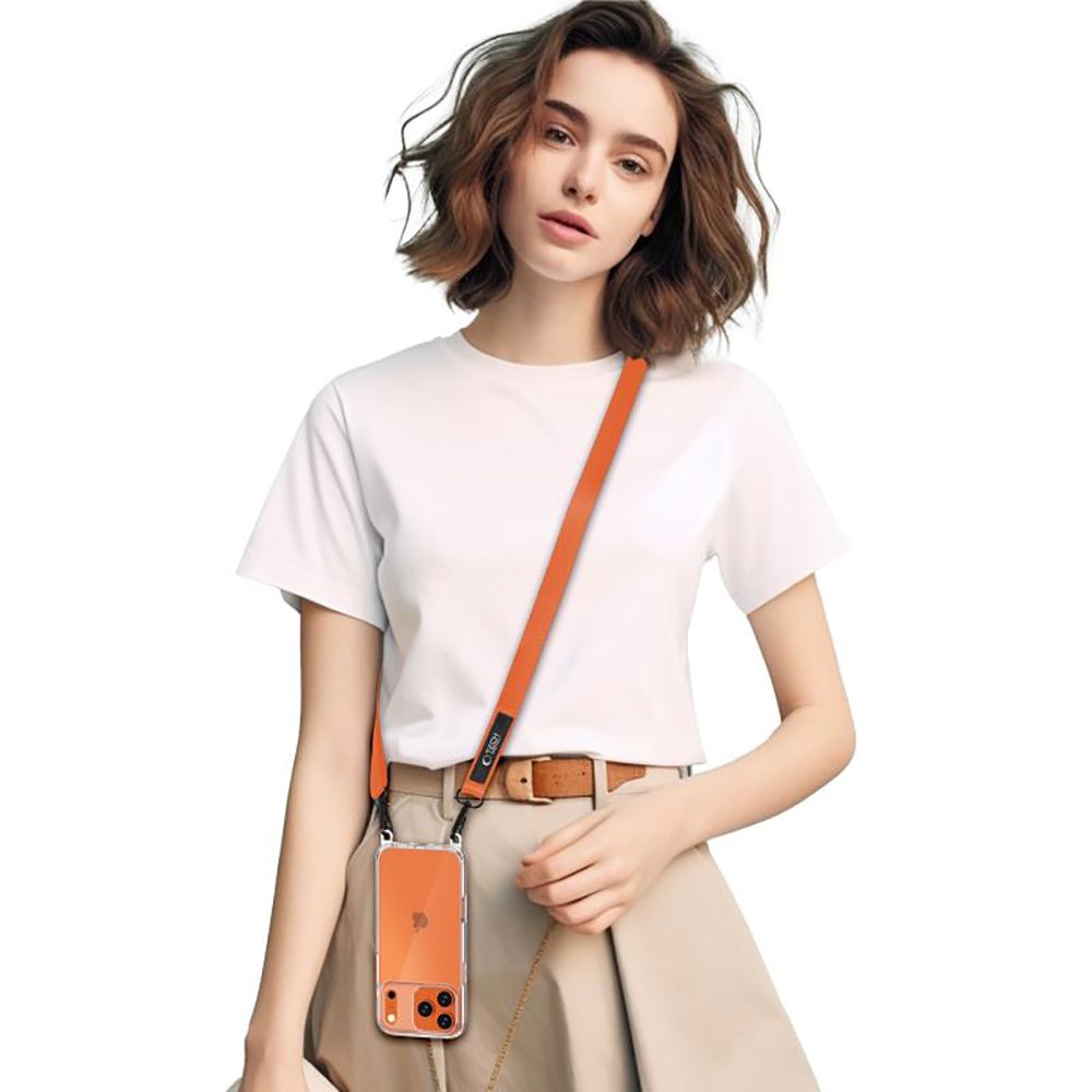 Tech-Protect Universal Λουράκι για Θήκη Κινητού - C6S Rope CrossBody Strap - Cosmic Orange