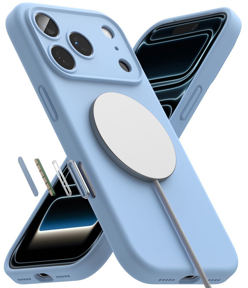 Ringke iPhone 18 Pro Max - Θήκη Σιλικόνης MagSafe - Silicone Magnetic - Light Blue