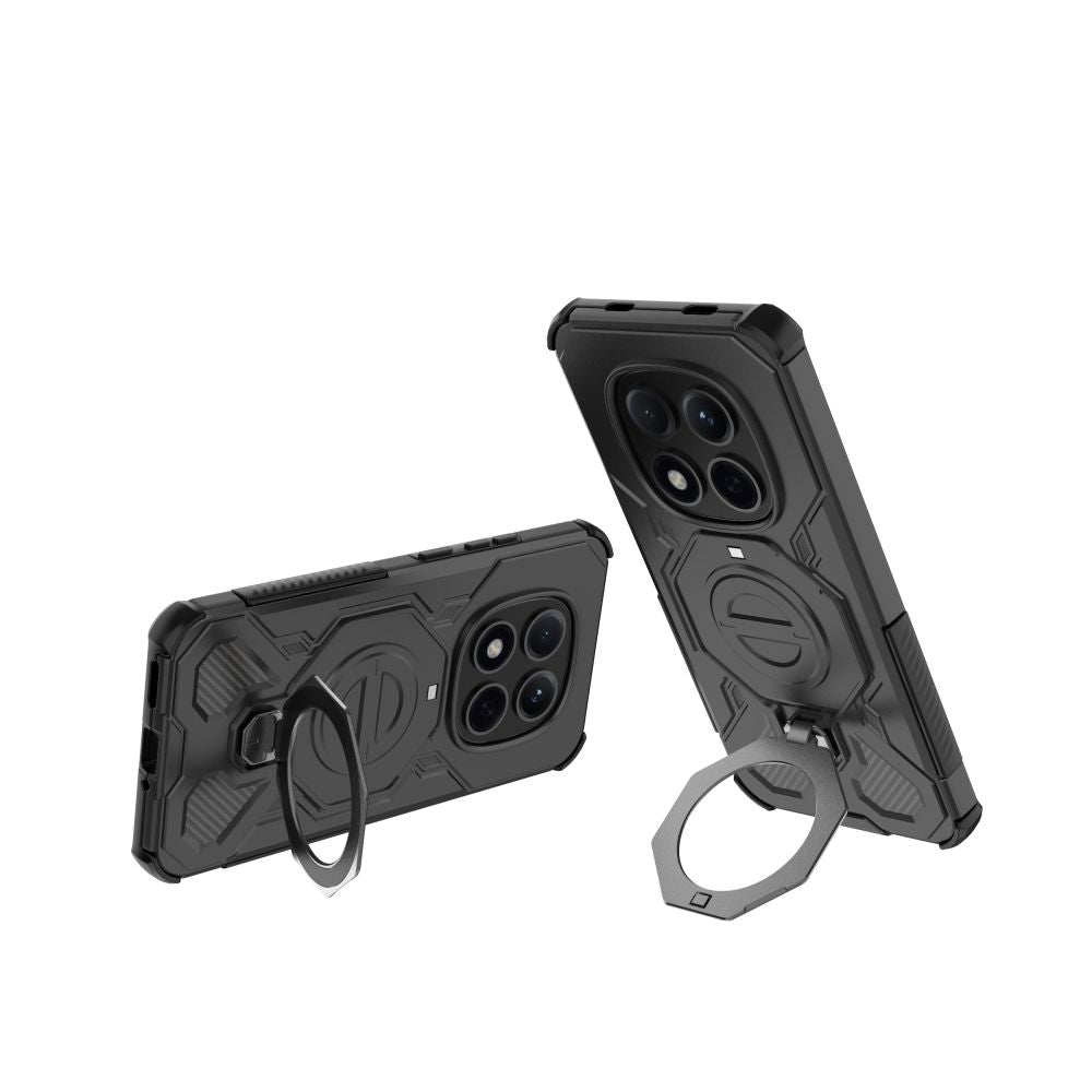 Tech - Protect Xiaomi Redmi Note 15 Pro 5G - Σκληρή Θήκη με Πλαίσιο Σιλικόνης MagSafe και Stand - Tacticstand MagSafe - Matte Black