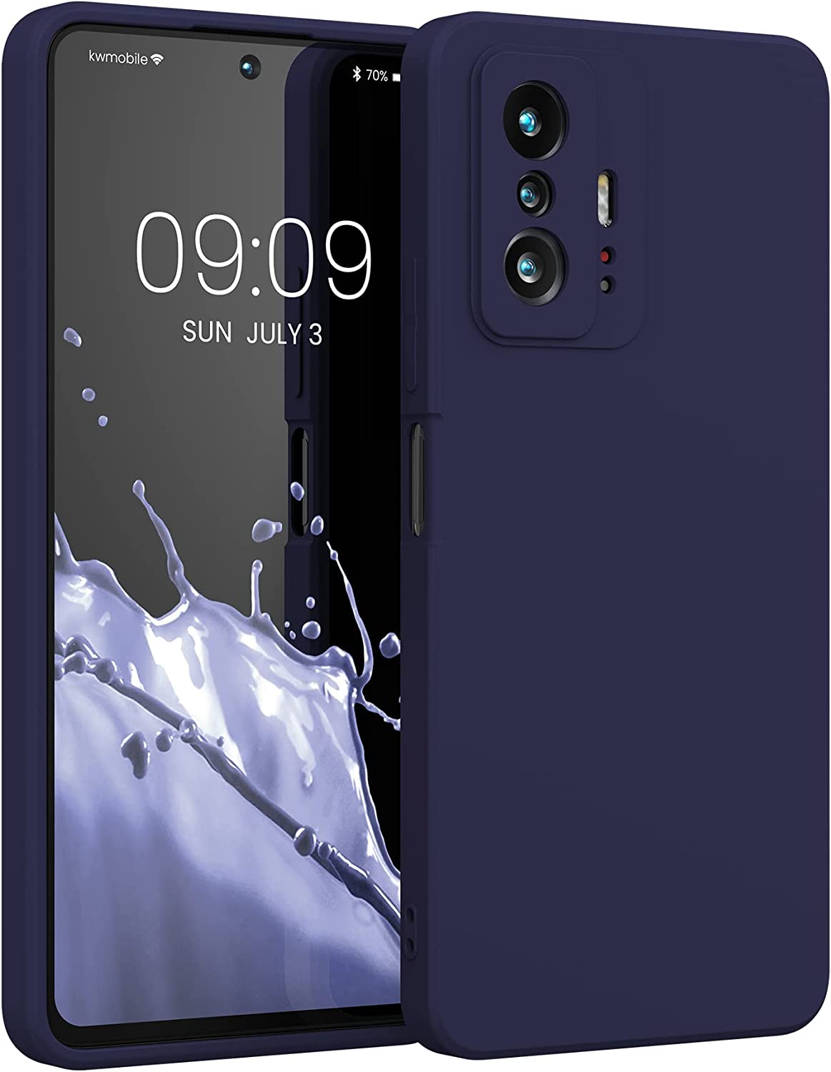 KW Xiaomi 11T / 11T Pro Θήκη Σιλικόνης Rubberized TPU - Deep Ocean - 56573.182