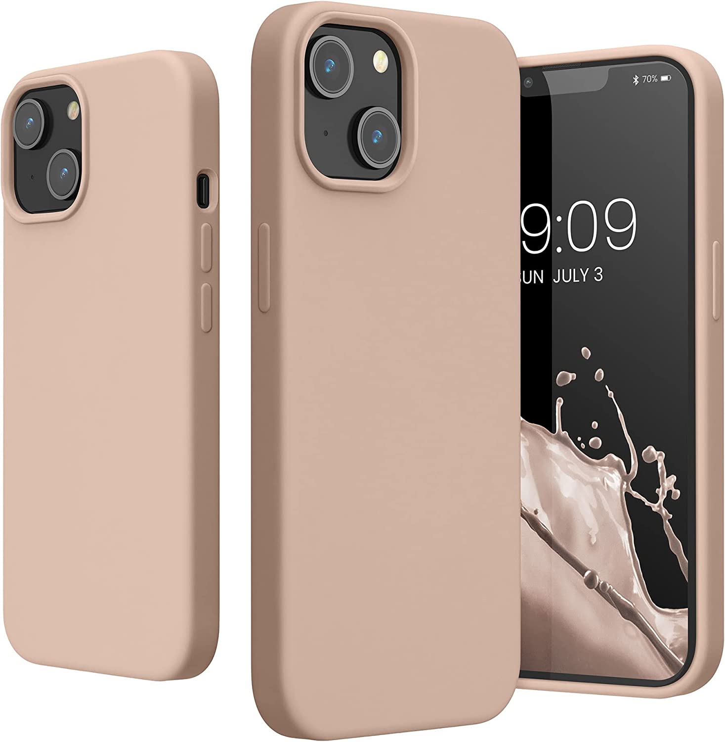 KW iPhone 14 Θήκη Σιλικόνης TPU - Coconut Swirl - 59071.225