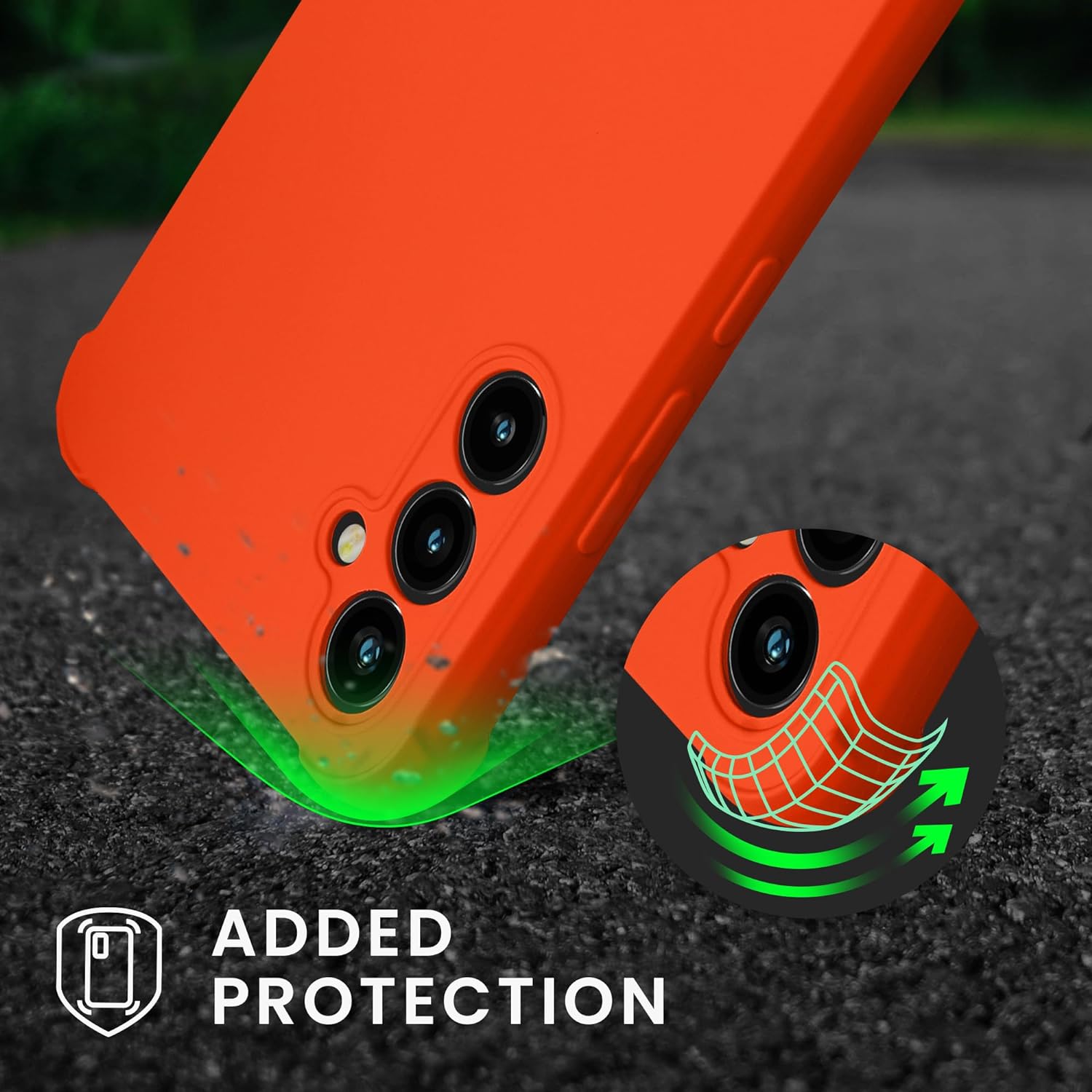 KW Samsung Galaxy A34 5G Θήκη Σιλικόνης TPU με Λουράκι - Fruity Orange - ‎60820.150
