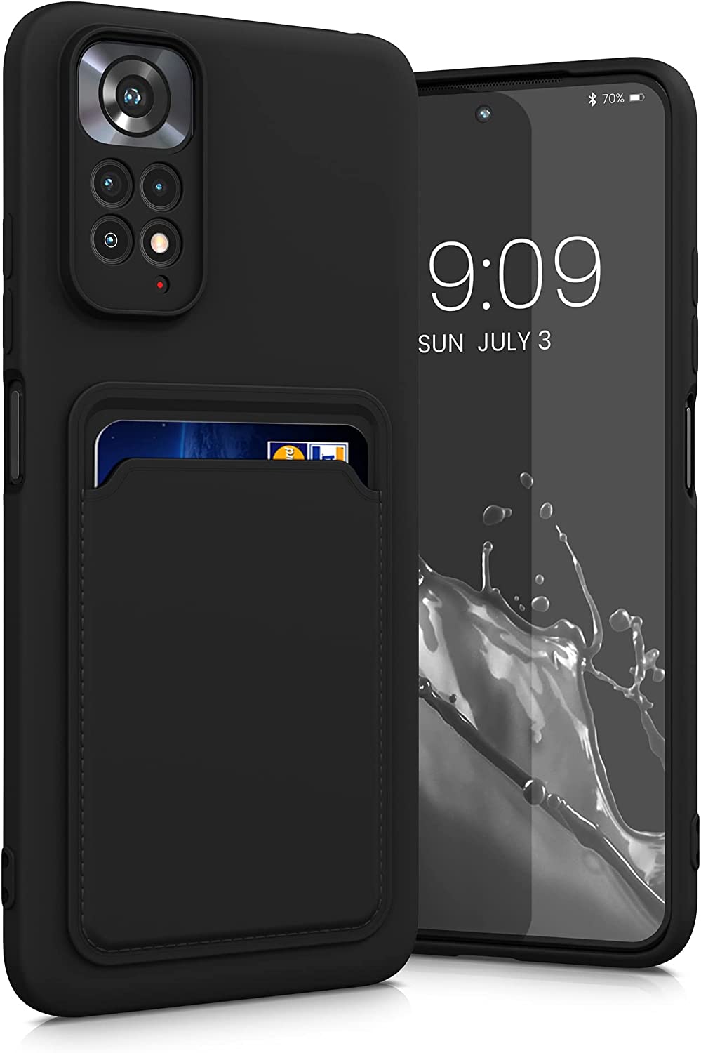 KW Xiaomi Redmi Note 11 / Redmi Note 11S Θήκη Σιλικόνης TPU - Black Matte - 57384.47
