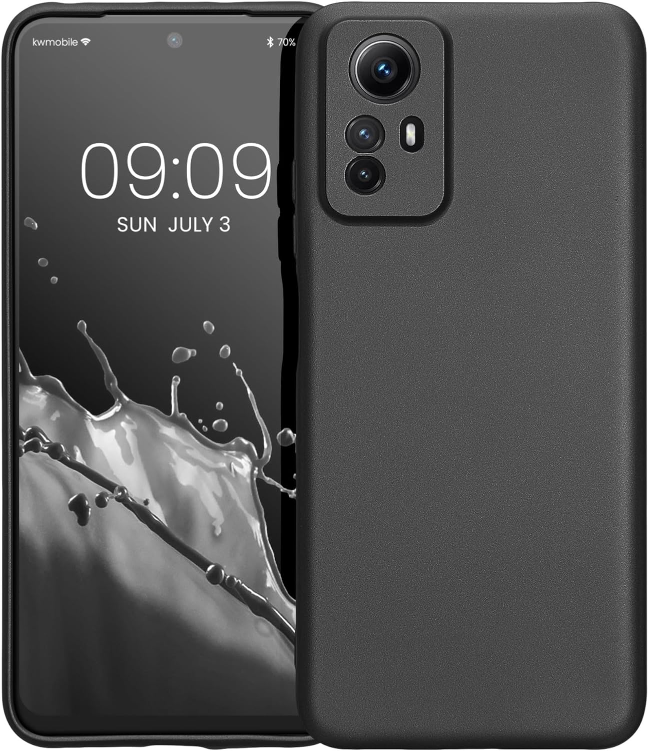KW Xiaomi Redmi Note 12S Θήκη Σιλικόνης TPU - Metallic Grey
