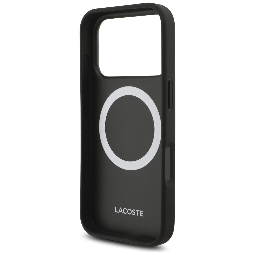 Lacoste iPhone 17 Pro - Petit Pique Lacquer Logo MagSafe - Σκληρή Θήκη με Πλαίσιο Σιλικόνης - Green