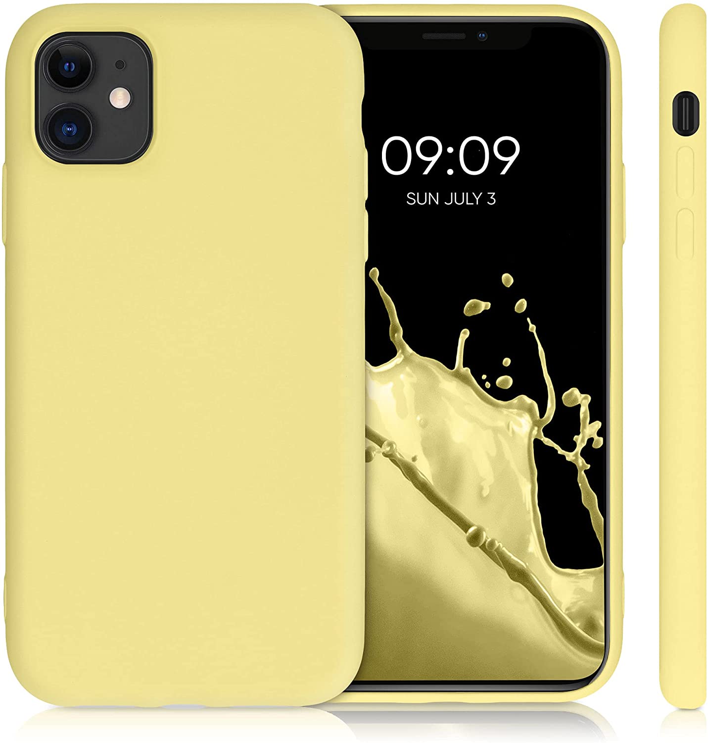 KW iPhone 11 Θήκη Σιλικόνης Rubberized TPU - Mellow Yellow - 50791.216