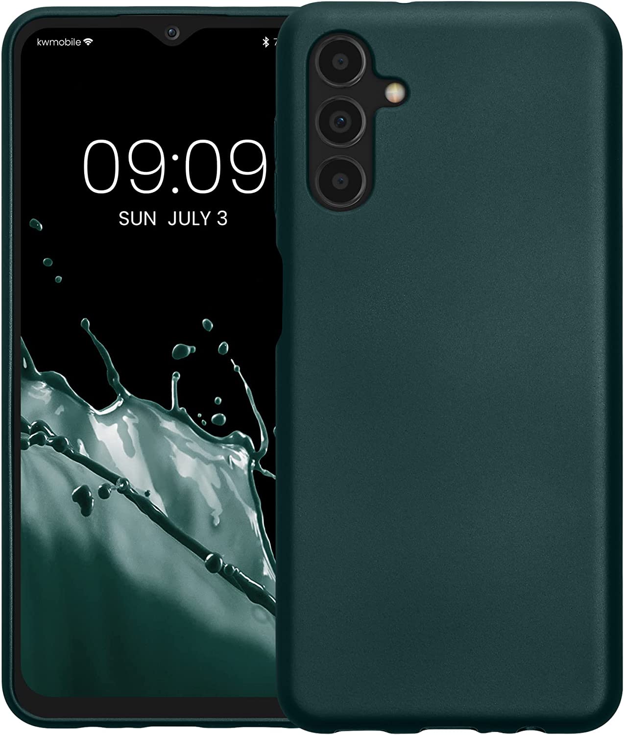 KW Samsung Galaxy A04s Θήκη Σιλικόνης TPU - Metallic Petrol - 60135.14