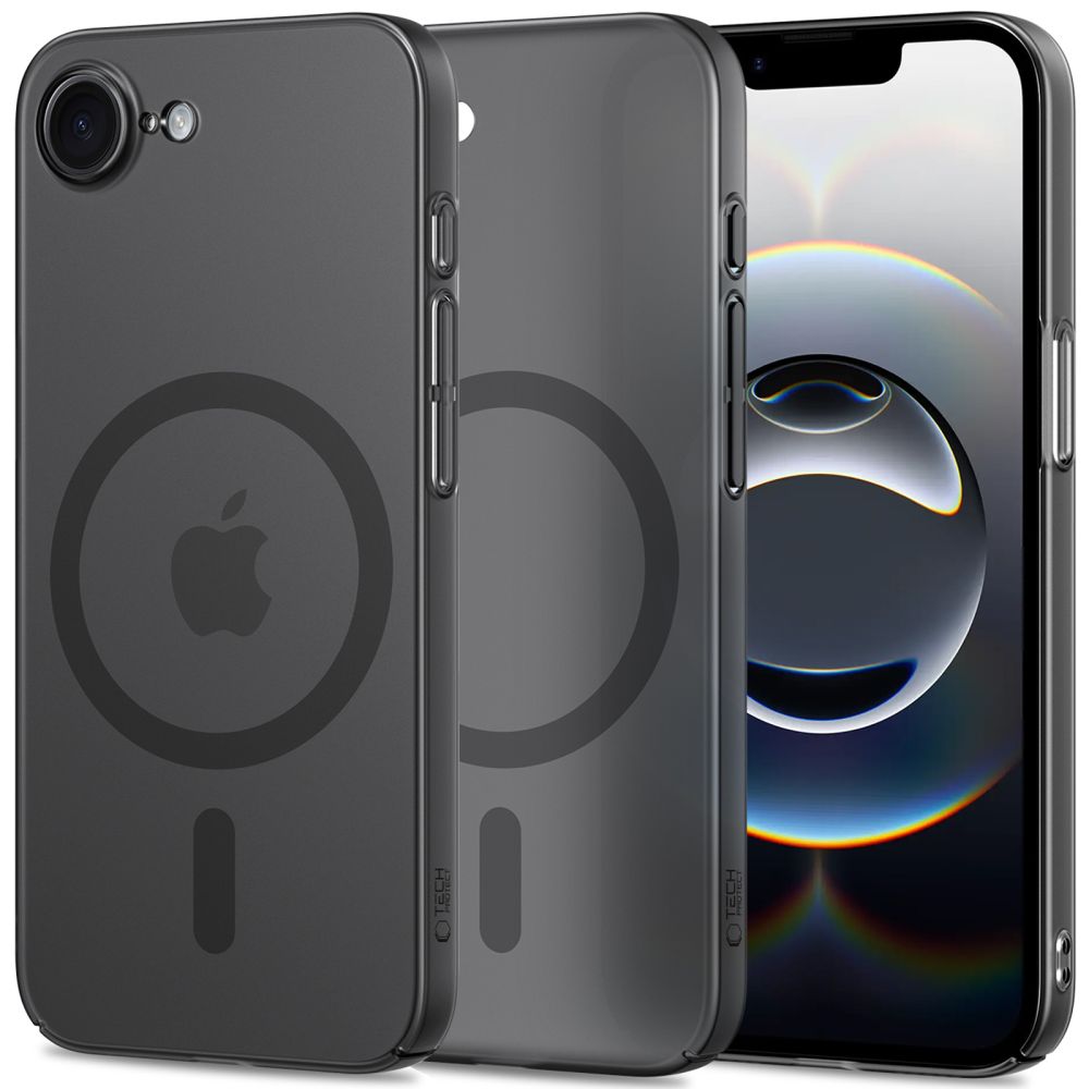 Tech-Protect iPhone 16e MagSlim - Σκληρή Θήκη με MagSafe - Matte / Black
