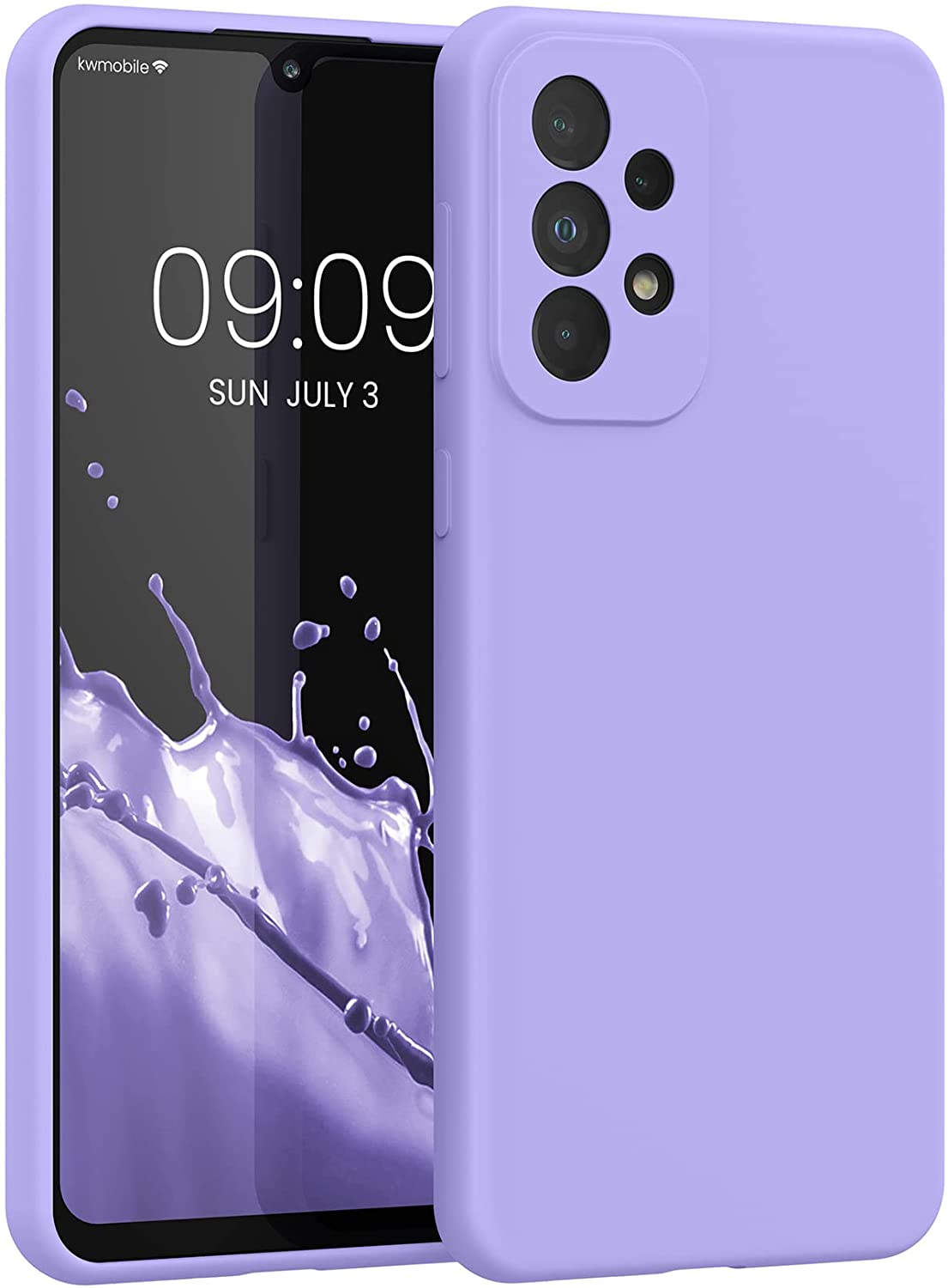 KW Samsung Galaxy A33 5G Θήκη Σιλικόνης Rubberized TPU - Lavender - 57833.108