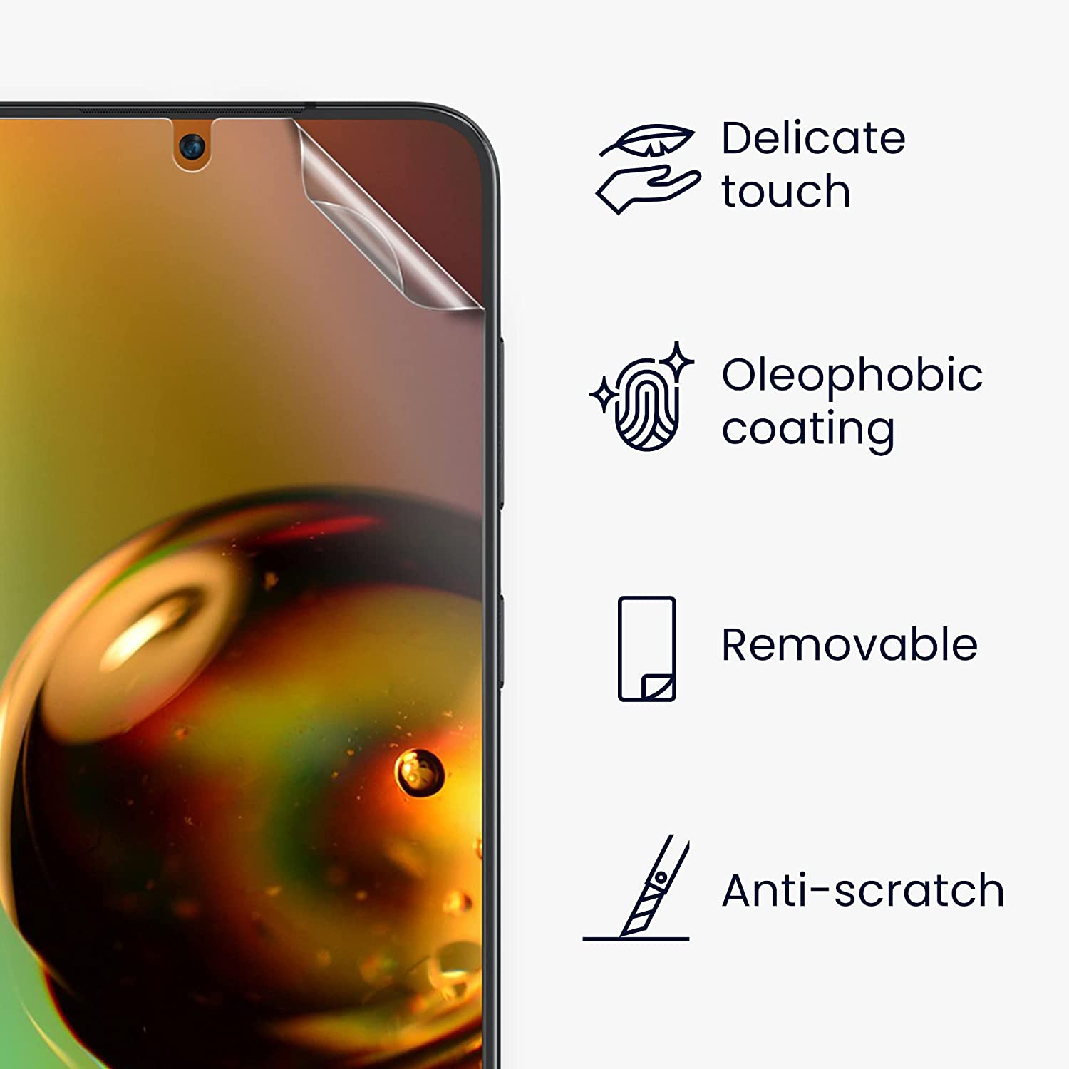 KW Samsung Galaxy S23 - 3 Μεμβράνες Προστασίας Οθόνης - Διάφανες - 60300.1