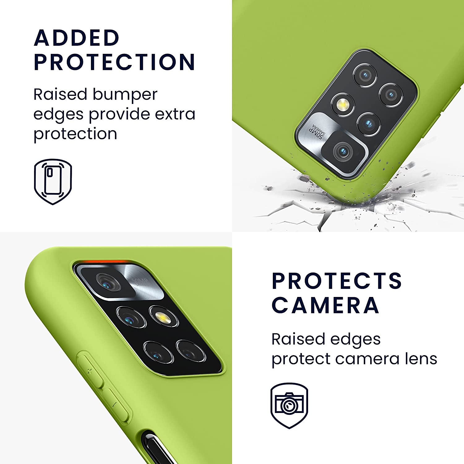 KW Xiaomi Redmi 10 Θήκη Σιλικόνης TPU - Green Pepper - 56147.220