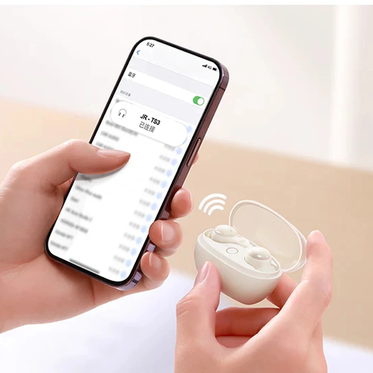 Joyroom Sleep Earbuds TWS Bluetooth 5.3 - Ασύρματα ακουστικά για Κλήσεις / Μουσική - White - JR-TS3