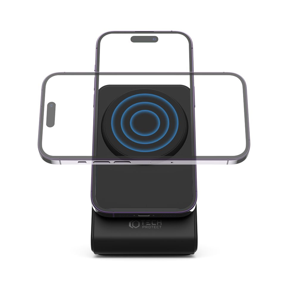 Tech-Protect QI15W-A23 Ασύρματος Μαγνητικός Φορτιστής MagSafe - Black