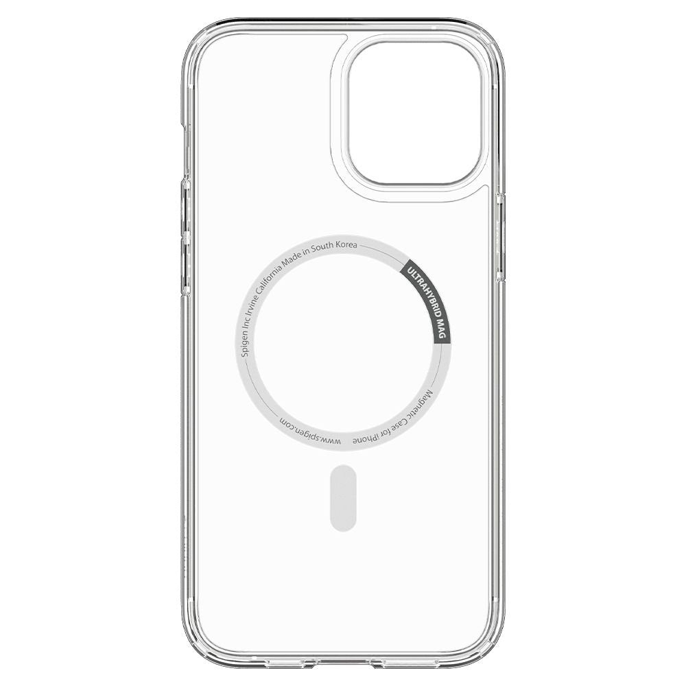 Spigen iPhone 12 / iPhone 12 Pro Ultra Hybrid Mag Σκληρή Θήκη με Πλαίσιο Σιλικόνης Και MagSafe - White / Διάφανη