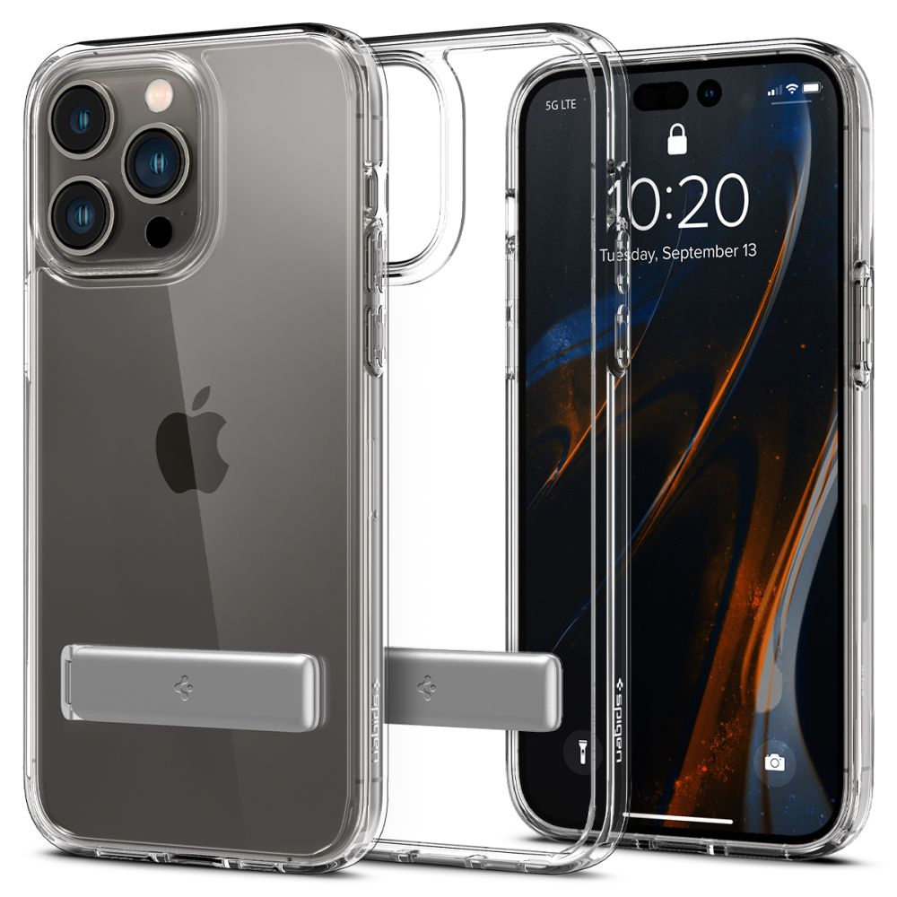 Spigen iPhone 14 Pro Ultra Hybrid S Σκληρή Θήκη με Πλαίσιο Σιλικόνης - Crystal Clear