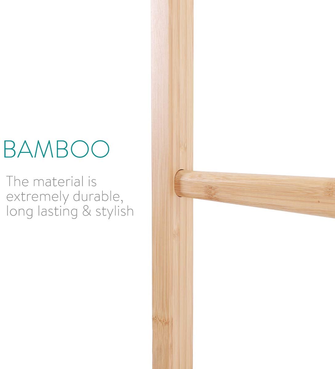 Navaris Σκάλα / Βάση Στήριξης για Πετσέτες - Light Brown - 51606.24