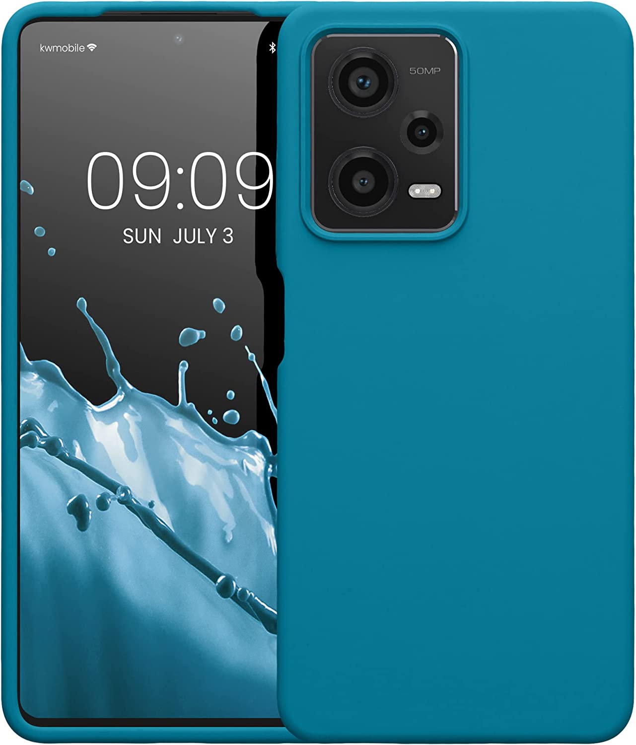 KW Xiaomi Redmi Note 12 Pro Θήκη Σιλικόνης Rubberized TPU - Caribbean Blue - 60690.224