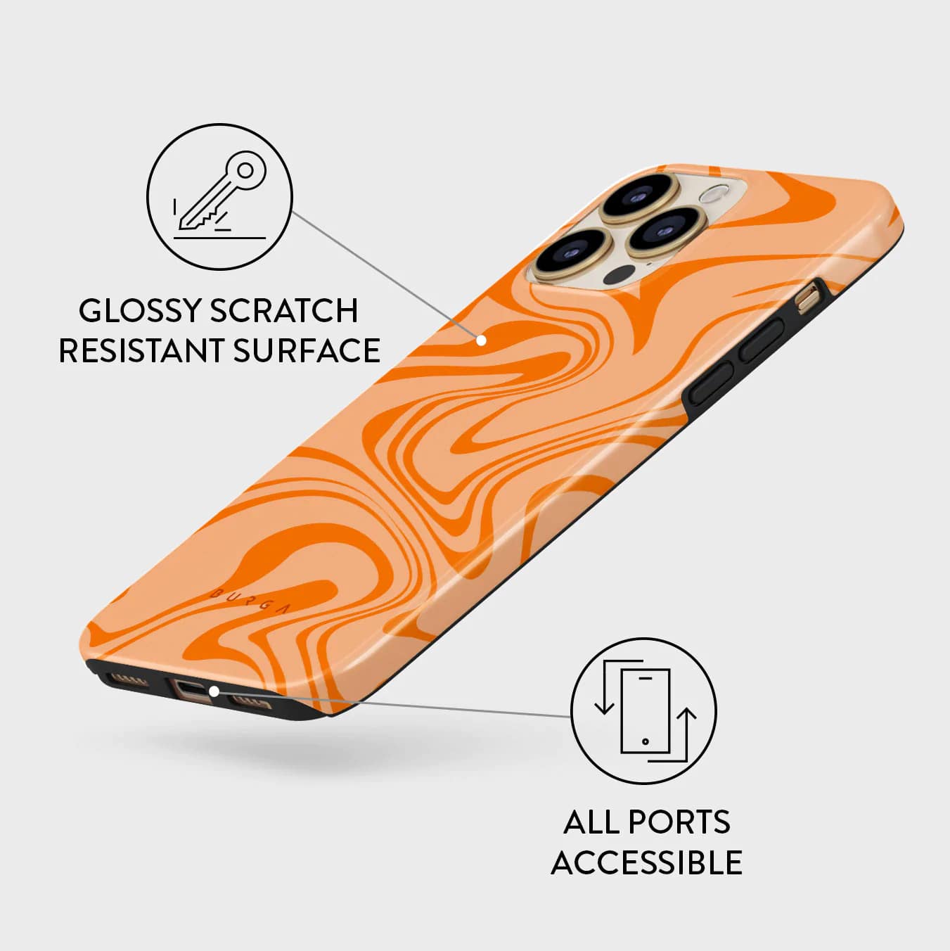 Burga iPhone 14 Pro Max Fashion Tough Σκληρή Θήκη - High Vibrations