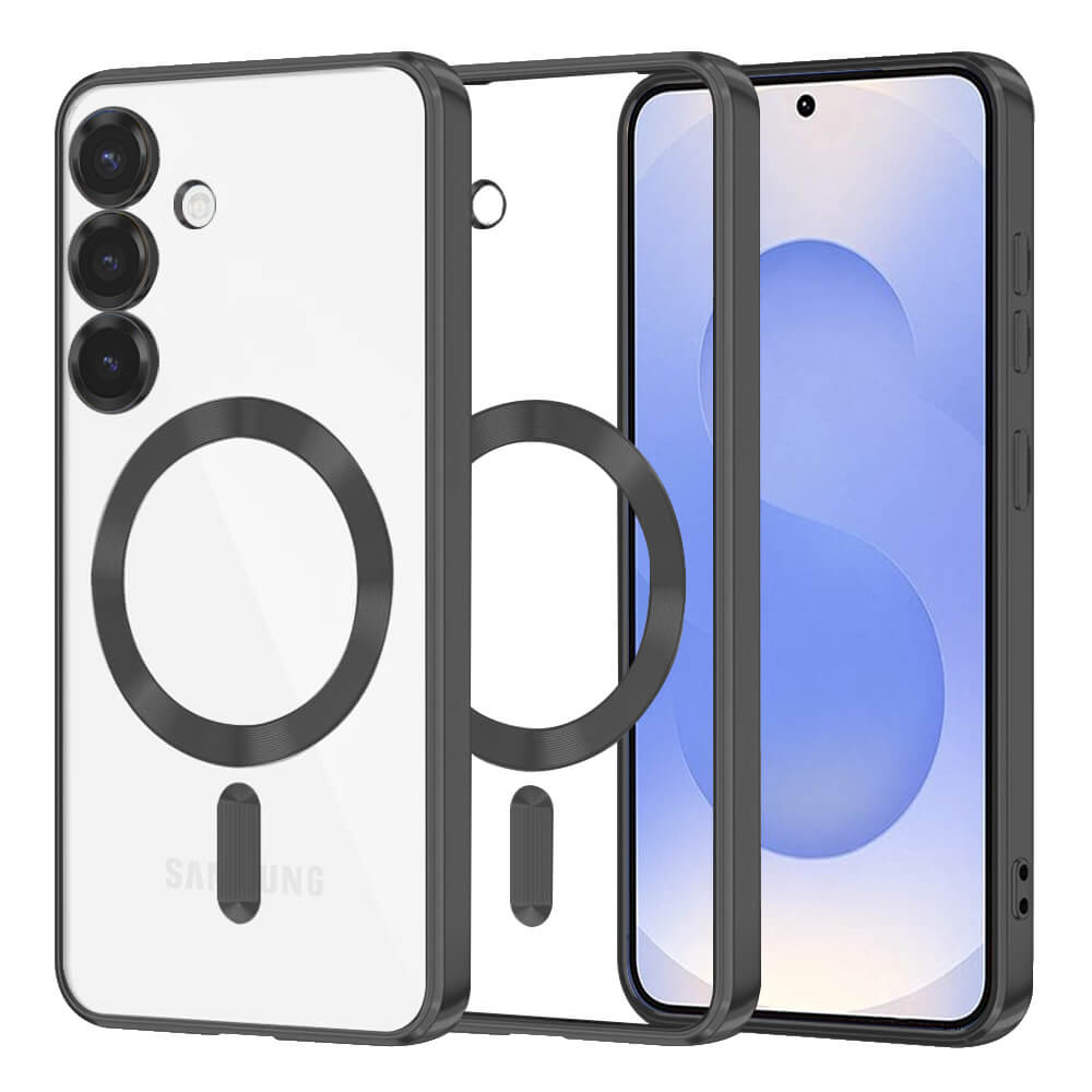 Techsuit Samsung Galaxy S25 - Luxury Crystal MagSafe - Θήκη Σιλικόνης - Black