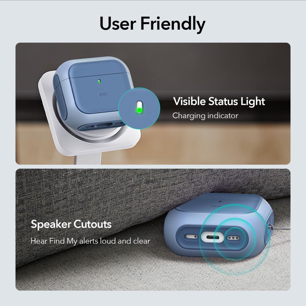 ESR AirPods 4 Θήκη Σιλικόνης με MagSafe - Orbit Halolock - Blue