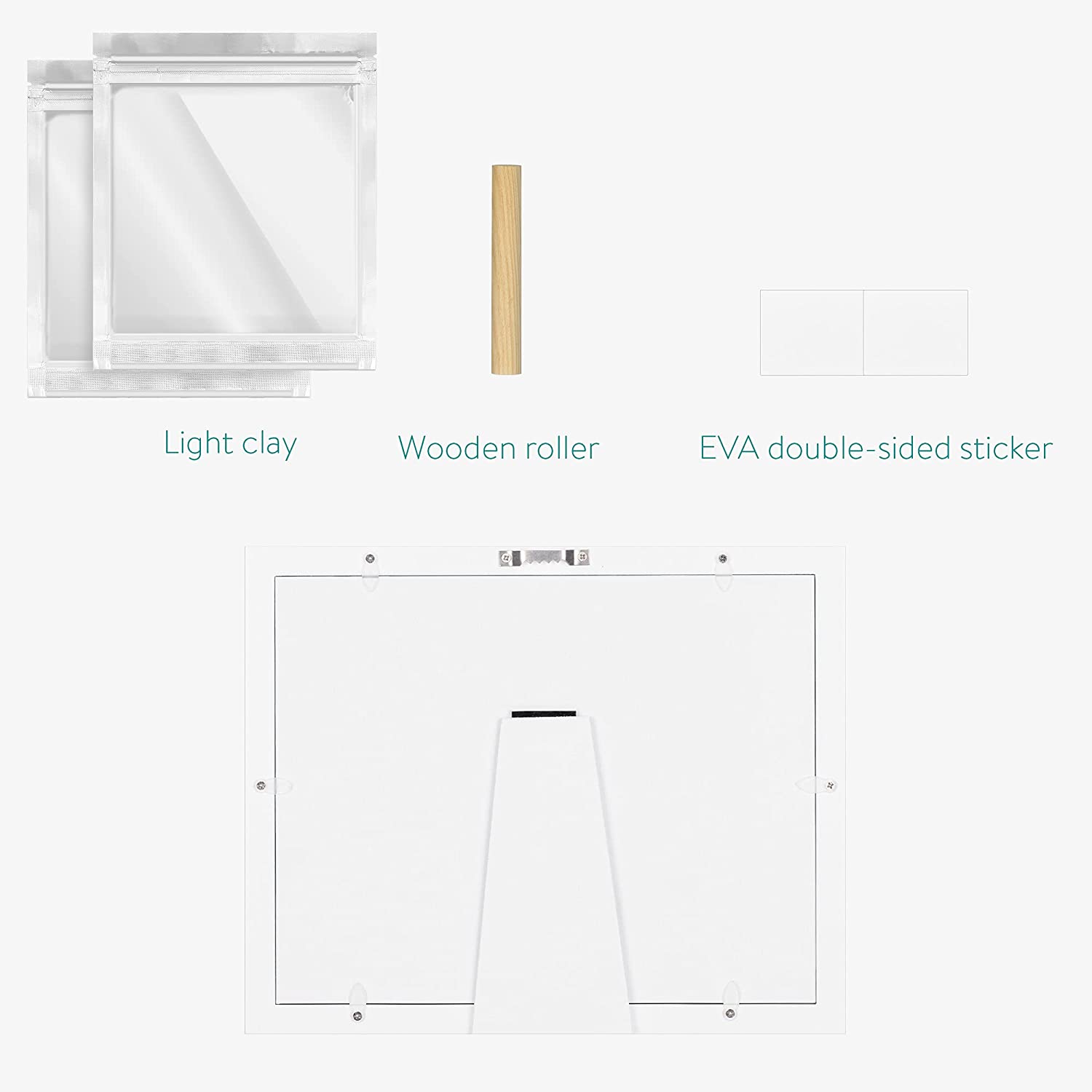 Navaris Κορνίζα από Πηλό για Αποτύπωμα Μωρού - 54248.01