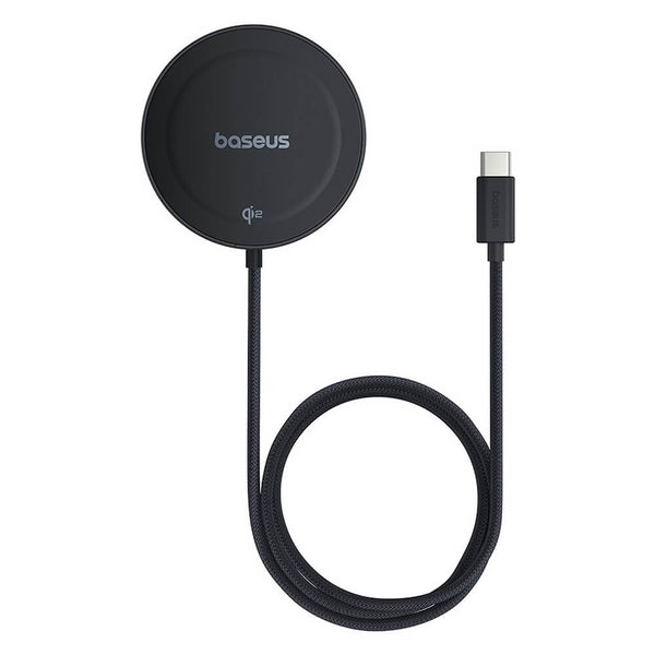 Baseus Simple Mini4 Air 15W Ασύρματος Φορτιστής MagSafe με Βάση - Cosmic Black